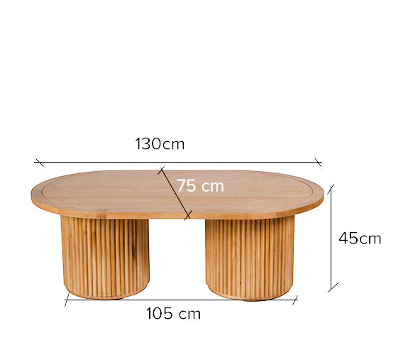 Amalfi Oval Coffee Table