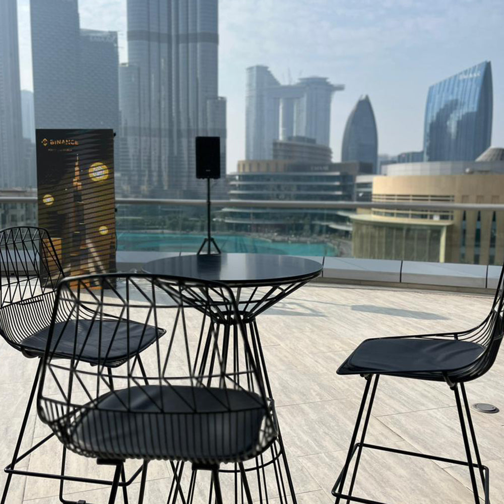 Wire Cocktail Table Gold