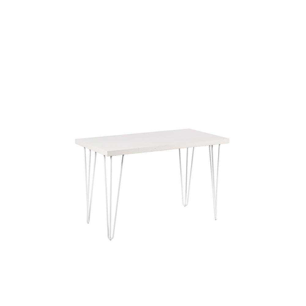 Whitewash Hairpin Cafe Table