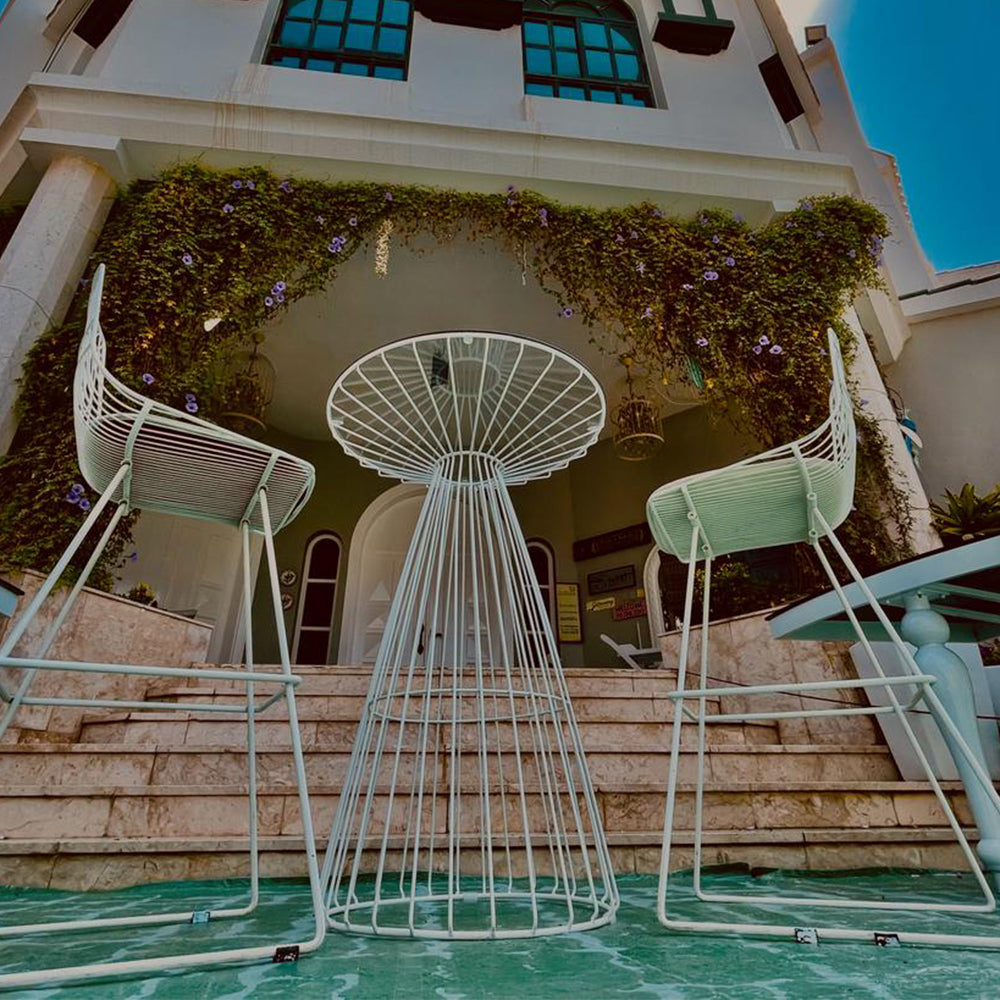 Wire Cocktail Table Gold